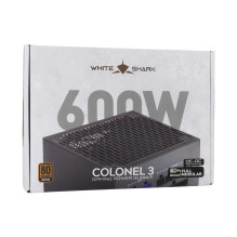 White Shark GPSU-B600S Colonel-3 600W 80+ bronzinė pilnai modulinė