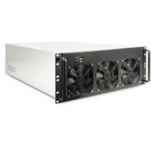„Inter-Tech IPC 4F28 MINING-Stock“ juodas / sidabrinis
