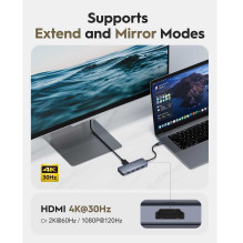 CUDY UH500 Hub USB-C 4K 30Hz HDMI