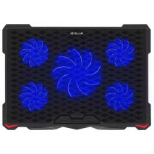 „Tellur“ aušinimo kilimėlis „Basic 17“, 5 ventiliatoriai, LED, juodas