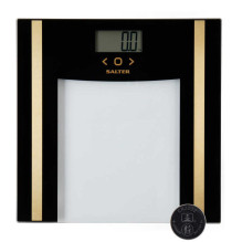 Salter SA00550BGCFAS Glass Analyser Bathroom Scale Black / Gold Salter SA00550BGCFAS Glass Analyser Bathroom Scale Black / Gold