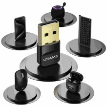 „Usams“ USB „Bluetooth“ adapteris ZB321 5.1, juodas „Usams“ USB „Bluetooth“ adapteris ZB321 5.1, juodas