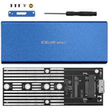 Qoltec 51832 Korpusas M.2 SDD SATA NGFF USB 3.0