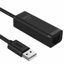 UNITEK Y-1468 USB 2.0 - RJ-45 Juoda UNITEK Y-1468 USB 2.0 - RJ-45 Juoda