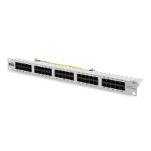 DIGITUS Patch skydelis 1U 50x RJ45 LSA pilka