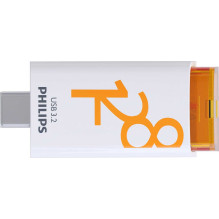 „Philips“ 128 GB USB-C 3.2 Gen 1 Click Sunrise Orange FM12FD175B / 00 „Philips“ 128 GB USB-C 3.2 Gen 1 Click Sunrise Orange FM12FD175B / 00