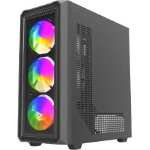 Savio Noctis Glass X1 RGB juodas Savio Noctis Glass X1 RGB juodas