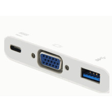 EQUIP 133462 USB-C VGA USB 3.0 Balta