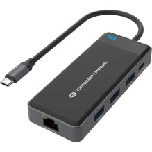 Conceptronic DONN14G USB-C HDMI Pilka Conceptronic DONN14G USB-C HDMI Pilka