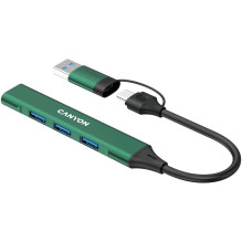 Canyon DS-02 4in1 USB-A/C žalias