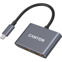 Canyon DS-3 3in1 USB-C tamsiai pilka Canyon DS-3 3in1 USB-C tamsiai pilka