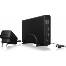 Icy Box IB-382H-C31 2,5" / 3,5" SATA USB 3.2 Juoda 60087