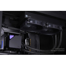 Alphacool Core Vandenynas T38 AIO 140mm Skysčio aušintuvas juodas Alphacool Core Vandenynas T38 AIO 140mm Skysčio aušintuvas juodas