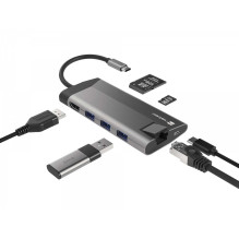 Natec NMP-1690 USB-C HDMI Pilka Natec NMP-1690 USB-C HDMI Pilka