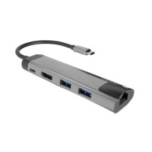Natec NMP-1985 HUB USB-C pilka Natec NMP-1985 HUB USB-C pilka