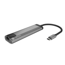 Natec NMP-1985 HUB USB-C pilka Natec NMP-1985 HUB USB-C pilka