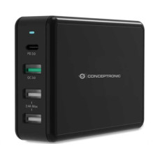 Conceptronic OZUL01B 65W 4-Port Stalinio kompiuterio USB PD Conceptronic OZUL01B 65W 4-Port Stalinio kompiuterio USB PD