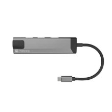 Natec NMP-1985 HUB USB-C pilka Natec NMP-1985 HUB USB-C pilka