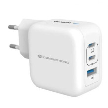 Conceptronic ALTHEA17W 3-Port 67W GaN USB-PD Balta Conceptronic ALTHEA17W 3-Port 67W GaN USB-PD Balta
