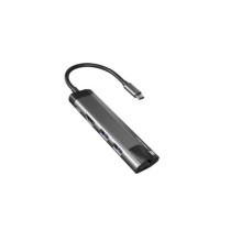 Natec NMP-1985 HUB USB-C pilka Natec NMP-1985 HUB USB-C pilka