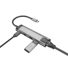 Natec NMP-1985 HUB USB-C pilka Natec NMP-1985 HUB USB-C pilka
