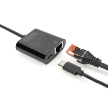 DIGITUS DN-3027 USB C tipo eterneto adapteris DIGITUS DN-3027 USB C tipo eterneto adapteris