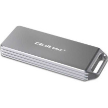 Qoltec Mini aliuminio korpusas M.2 PCIe USB 3.1 Silver 52266