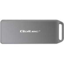 Qoltec Mini aliuminio korpusas M.2 PCIe USB 3.1 Silver 52266