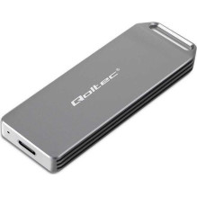 Qoltec Mini aliuminio korpusas M.2 PCIe USB 3.1 Silver 52266