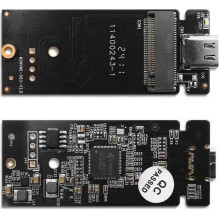 Qoltec Mini aliuminio korpusas M.2 PCIe USB 3.1 Silver 52266