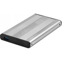 Qoltec Aliuminio išorinis kietasis diskas Case 2,5'' SATA USB 3.0 Silver 51871 Qoltec Aliuminio išorinis kietasis diskas Case 2,5'' SATA USB 3.0 Silver 51871