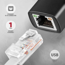 „Axagon ADE-AR USB-A 3.2 Gen 1“ gigabito eterneto adapteris „Axagon ADE-AR USB-A 3.2 Gen 1“ gigabito eterneto adapteris