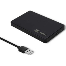 Qoltec Išorinis kietasis diskas Case 2,5'''' SATA USB 2.0 Juodas 51862 Qoltec Išorinis kietasis diskas Case 2,5'''' SATA USB 2.0 Juodas 51862