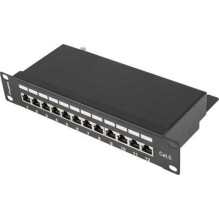 Lanberg PPF6-9012-B 1U 10 colių pataisų skydelis