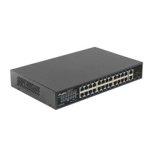 Lanberg switch 24x 1GB PoE+ / 2x GB 2x SFP rack 19" 250W Lanberg switch 24x 1GB PoE+ / 2x GB 2x SFP rack 19" 250W