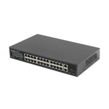 Lanberg switch 24x 1GB PoE+ / 2x GB 2x SFP rack 19" 250W Lanberg switch 24x 1GB PoE+ / 2x GB 2x SFP rack 19" 250W