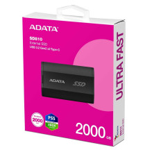 Adata SD810 2TB juodas išorinis diskas SD810-2000G-CBK