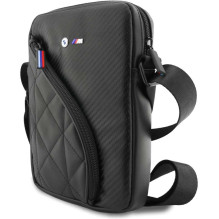 BMW BMTB8PCASEPOK 8 colių anglies pluošto kišenės ir metalinis logotipas, juodas