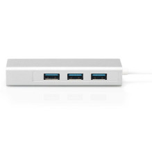 DIGITUS DA-70255 Hub USB-C 3.0 3-Port su GE-LAN