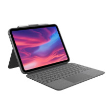„Logitech Combo Touch“ planšetė iPad 10.9, pilka, QWERTZ, vokiečių kalba „Logitech Combo Touch“ planšetė iPad 10.9, pilka, QWERTZ, vokiečių kalba