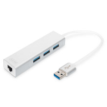 DIGITUS DA-70250-1 Stebulė USB 3.0 Balta DIGITUS DA-70250-1 Stebulė USB 3.0 Balta