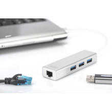 DIGITUS DA-70250-1 Stebulė USB 3.0 Balta DIGITUS DA-70250-1 Stebulė USB 3.0 Balta