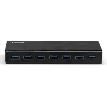 Lindy 7 Port USB 3.0 Hub juodas