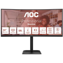 AOC CU34E4CV 34 colių VA 21:9 išlenktas AOC CU34E4CV 34 colių VA 21:9 išlenktas