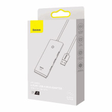 Baseus USB Hub Lite Series 4in1 USB to 4x USB 3.0 25cm Black