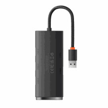 „Baseus USB Hub Lite“ serijos 4in1 USB į 4x USB 3.0 25cm juodas