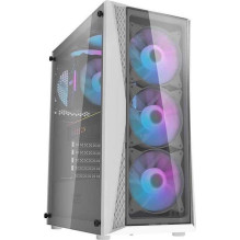 „DarkFlash DK352 Plus“ balta / juoda + 4 ventiliatoriai