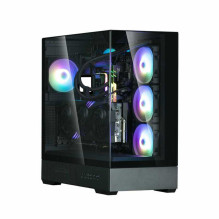 ZALMAN P40 Prism black, ARGB Fan x 1, Mid-Tower Tempered Glas ZALMAN P40 Prism black, ARGB Fan x 1, Mid-Tower Tempered Glas