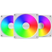 Montech GF120R V2 ARGB PWM 120mm Dėklas Ventiliatorius Baltas 3pcs