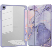 Tech-Protect SC Pen Hybrid Galaxy Tab A9, A11 8,7 colio violetinis marmuras Tech-Protect SC Pen Hybrid Galaxy Tab A9, A11 8,7 colio violetinis marmuras